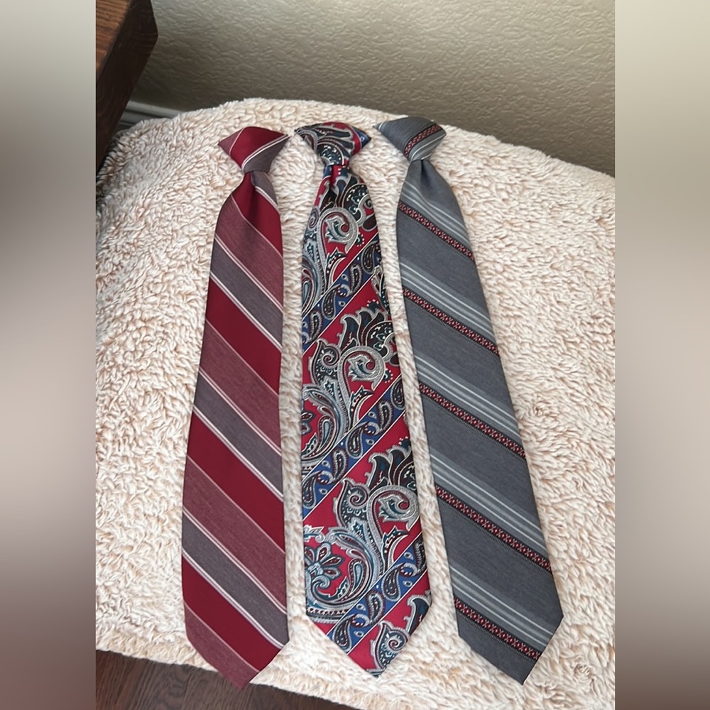 3 men clip on ties 17” by Ketch